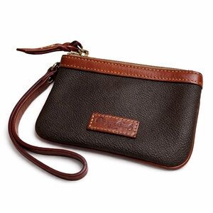 Vintage Dooney & Bourke Leather Wristlet Pouch